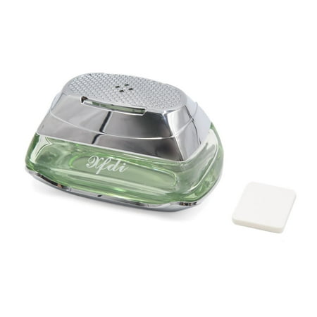 Dark Silver Air - Green Silver Tone Perfume Base Air Freshener Fragrance Decoration for Car Auto