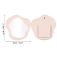 thumbnail image 2 of 1 Pc Espejo Cosmético de Forma Irregular para Mujeres, Espejo de Plástico Plateado Rosa para Viajes de Negocios y Vacaciones, 2 of 3