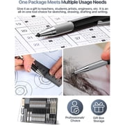 STAGEEK Mechanical Pencil Set with Case 37 Count, Drawing Pencils 0.3, 0.5, 0.7, 0.9MM & 2PCS 2MM Sketching Pencils with 492PCS Lead Refills (6B 4B 2B HB 2H 4H Color) for Artist Drafting Drawing