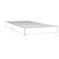 thumbnail image 2 of vidaXL Bed Frame Black 100x190 cm Twin Faux Leather, 2 of 7