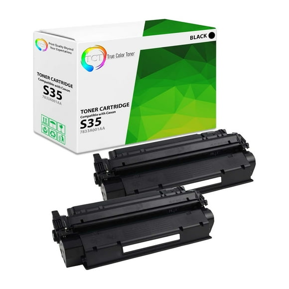 TCT S35 Toner Cartridge 2 Pack - Compatible Replacement for Canon S35 7833A001AA Black Works With Canon ImageClass D300 D320 D340 D360 PC-D320 D340 Printers (3,500 Pages)