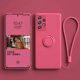 thumbnail image 4 of Ring Holder Silicone Case For Samsung Galaxy A50 A70 A71 A53 A33 A32 A30 A52 A72 A42 A12 A22 A23 A13 A51 A73 A54 5G Liquid Cover, 4 of 5
