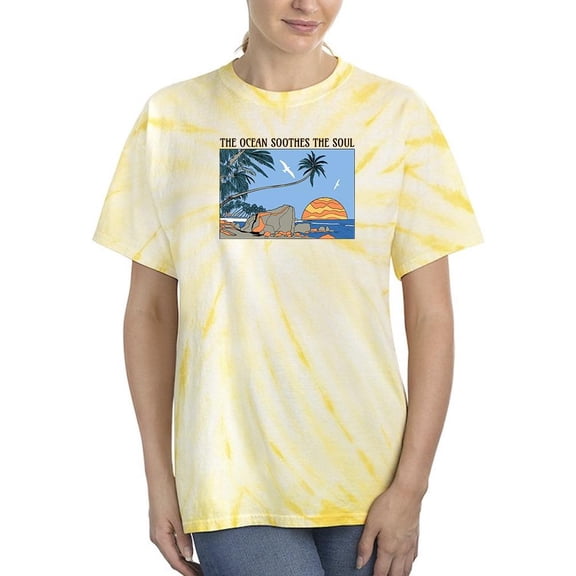 Ocean Soothes Soul Vintage Tie Dye Cyclone Women -Image by Shutterstock, Female Medium