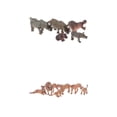 thumbnail image 1 of Juego de 6 juguetes de animales, minimodelos de animales de plástico , juguetes de la familia LION + 5x , , , decora Macarena Rhinoceros Hippo Toys Playset, 1 of 8