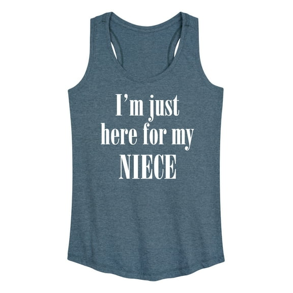 Instant Message - Here For My Niece - Women's Racerback Tank Top