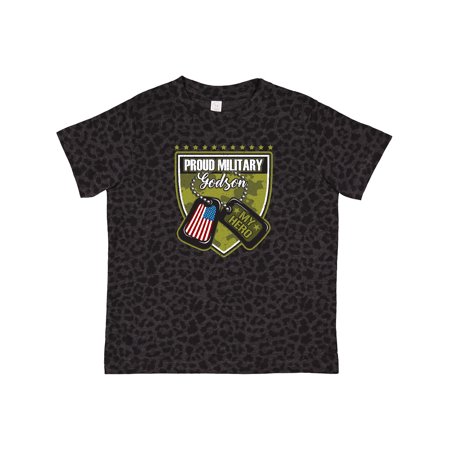 

Inktastic Proud Military Godson USA Outfit Gift Toddler Boy Girl T-Shirt