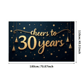 thumbnail image 3 of LUUFILx Cheers to 30 Years Party Decoration Backdrop Birthday Supplies Anniversary Banner Balloon Background Photography Prop Celebration Decor, 3 of 9