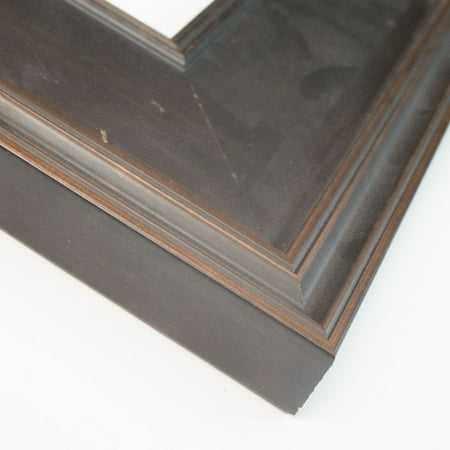 40x17 Frame Black Solid Wood Picture Frame Width 4.0625 Inches | Interior Frame Depth 0.625 Inches