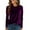 8# Purple, variant on Huankd 2026 New Velvet Tops for Women,Long Sleeve Crewneck Velvet Shirts Plus Size Loose Fit Pullover Tunic Blouses Spring Clothes Brown L