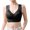 Black, variant on Women's Nylon,Spandex Yellow chemical fiber underwear Women's U Shaped Back With A Strap Inside No Steel Ring Sports Bottom Underwear Sexy Bra