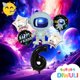 thumbnail image 2 of Space Balloons Birthday 6 Years Set - Astronaut Balloon, Outer Space Balloons, Number 6 Balloon Black, Space Ship Party Kids Birthday Boy Girl, 6th Bi, 2 of 4