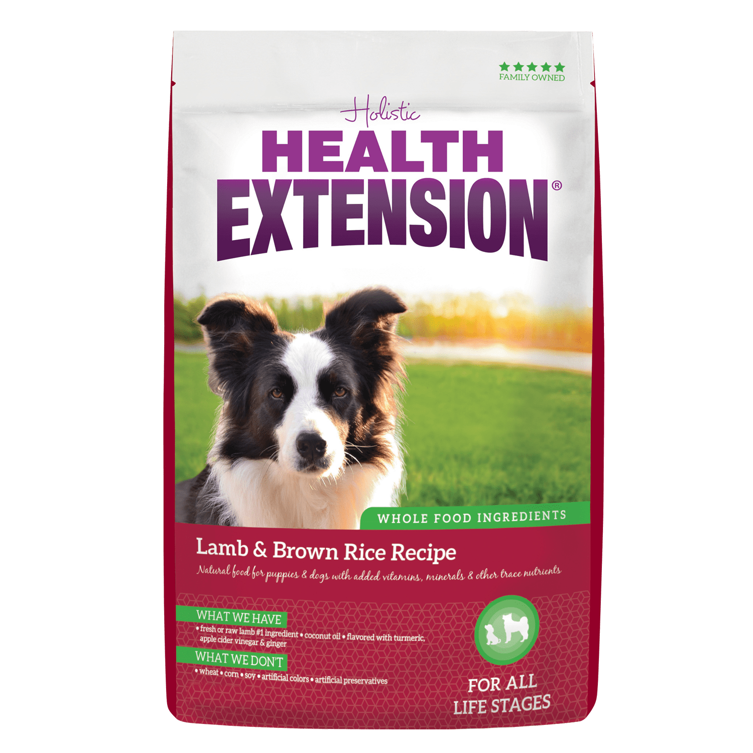 Health Extension Lamb & Brown Rice Dry Dog Food, 4 Lb