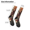 thumbnail image 4 of Fotbe Abstract Geometric Faces print Women's Men's Novelty Crew Socks Cotton Socks Knee High Socks for Walking,Running,Nurses,Pregnancy, 4 of 8