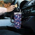 thumbnail image 4 of Star America Flag 40oz Tumbler With Handle Gifts For Daughters Sports Tumbler With Lid And Straw For Beach, 4 of 6