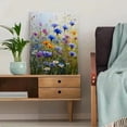 thumbnail image 5 of Cornflower and Daisy Floral Landscape Canvas Print, Wall Art for Living Room Bedroom Dining Room Bathroom Kitchen Office Hallway, 5 of 8