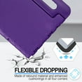 thumbnail image 2 of for Samsung Galaxy Tab A8 10.5 2022 (SM-X200/X205/X207) case, Shockproof, Silicone Rubber EVA Portable Handle Stand Protective Kids Cover Case for Samsung Galaxy A8 10.5 Inch Tablet 2022, Purple, 2 of 5