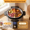thumbnail image 4 of 6.3 Quart Electric Pressure Cooker, Stainless Steel Multi Cooker Pressure, 24-in-1 Slow Cooker for Rice, Meat Stew, Porridge, Multigrain, Soup, Bean, Bake, Steam, Yogurt Maker, 4 of 9