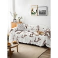 thumbnail image 3 of Western Cowboy Couch Cover for 2 Cushion Sofa, Retro Desert Cactus Country Cowboy Brown Washable Loveseat Sofa Covers Slipcover for Sectional Sofas L-Shaped, Couch Throw Cover 71"x118", 3 of 9