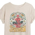 thumbnail image 3 of Marvel Spider-Man - Florals - Women's Oversized Graphic T-Shirt, 3 of 5