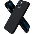 thumbnail image 1 of WEI Case Compatible with iPhone 12 Case 6.1 "and iPhone 12 Pro Case, Thin Liquid Silicone Rubber Cover Protection Bumper Anti-Shock 6.1 Inch Case Midnight Black, 1 of 6