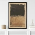 thumbnail image 2 of IDEA4WALL Framed Canvas Wall Art Minimalist Abstract Graffiti Street Pattern Illustrations Print Brown & Tan Digital Art Modern Relax/Calm for Living Room, Bedroom, Office - Black 24"x36", 2 of 5
