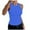 Blue, variant on Strap Tank Tops For Women Trim Backless Vest Summer Going Out Tops Versatile Black Tee