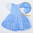 thumbnail image 3 of IKALI Baby Girls Princess Costume Dress up Clothes, Toddler Tutu Blue Outfit for Birthday Party 6M-4T, 3 of 7