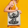 thumbnail image 6 of Stitch Canvas Tote Bag Double Face Print for Women Canvas Bag, Reusable Durable Canvas Bag for Beach, Grocery, School & Work, 6 of 6