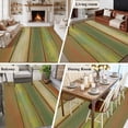 thumbnail image 5 of Area Rug for Living Room, Sage Green Brown Non-Slip Indoor Large Carpet for Bedroom/Dining Room, Country Vintage Ombre Wooden Grain Washable Low-Profile Rectangle Floor Runner Rugs - 5 x 8 Ft, 5 of 7