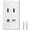 2 HDMI+1 COAX+1 CAT6, variant on HDMI Ethernet Wall Plate - 2 Port 4K HDMI Keystone, 1 Port Cat6 Keystone Wall Plate Female to Female-White