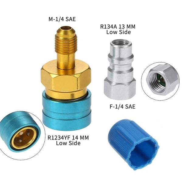 R1234YF Automotive AC Charging Quick Coupler Hose Adapter Connector for
