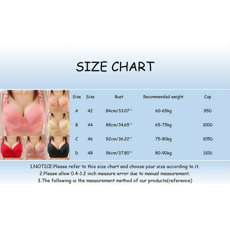 Plus Size Bras for Women Double Support Wireless Bra Lace Bra With Straps  Full Coverage Wirefree Bra Tagless For Everyday Wear