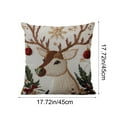 thumbnail image 3 of Ireezec Christmas Pillow Cover Holiday Decoration Linen Throw Pillow Ca for Sofa Couch Bedroom Living Room Home Decor Festive asonal Accent, 3 of 6