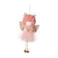 thumbnail image 1 of Adorno Colgante para Árbol de Navidad Macarena Muñeca de Ángel Rosa, 1 of 8