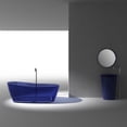 thumbnail image 5 of Anzzi  Ember 5.4 ft. Man-Made Stone Center Drain Freestanding Bathtub in Deep Red, 5 of 7