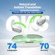 thumbnail image 3 of Auriculares de Traducción en Idioma Ai, OWS Auriculares de Traducción 3 en 1, Auriculares Bidireccionales en Tiempo Real de 144 Idiomas, Sonido HD, Batería de Larga Duración, Ideal para Viajes y Negocios, 3 of 6