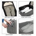 thumbnail image 3 of Bolsa para zapatos Emissary con capacidad para 3 pares, impermeable para viajes, color gris, 3 of 7
