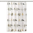 thumbnail image 5 of Rowley Birds Shower Curtain, 72\u201d W x 72\u201d L, Yellow & Gray - Colorful Floral Bird Pattern - Whimsical & Playful Bird Shower Curtain - Farmhouse, Coastal, & Boho Bathroom Decor, 5 of 5