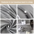 thumbnail image 3 of Nanshing  Regala 7 Piece Minimalist Pinch Pleat Comforter Set Grey King Modern & Contemporary, Traditional, 3 of 5
