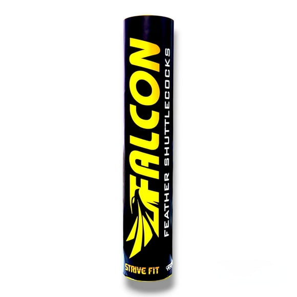 Strive Fit Falcon Volant de Badminton en Plumes, Blanc pour Jeu Professionnel et Récréatif, Lot de 10