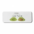 thumbnail image 1 of Fruit Computer Mouse Pad, Lover Avocados You Stole My Hearts Typography Valentines Day Art, Rectangle Non-Slip Rubber Mousepad Large, 31" x 12", Apple Green Caramel and White, by Ambesonne, 1 of 2