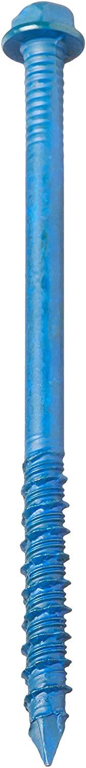 ITW Brands Tapcon Concrete Screw Anchor Hex Head - Steel, Easy Installation - 1/4 in x 3-3/4 in — Construction & DIY Use, Standard Hardware Spec