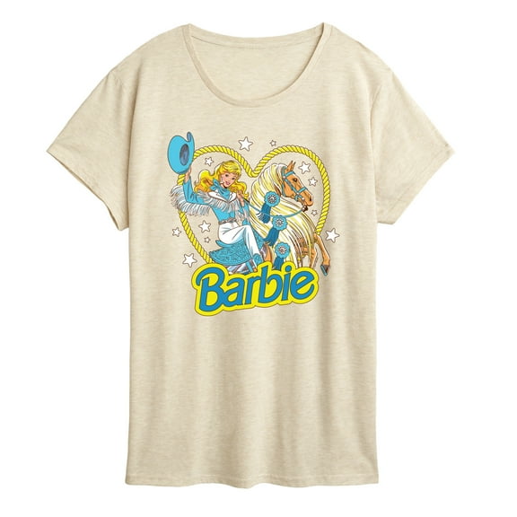 Barbie - Retro Western Comic - Women's Short Sleeve Graphic T-Shirt