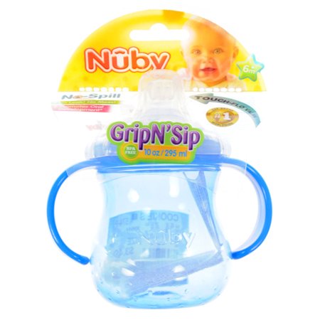 Nuby No-Spill Grip N' Sip Bottle (10 oz.)