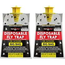 2 large bags of fly traps - outdoor disposable fly trap bags