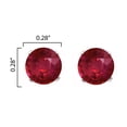 thumbnail image 3 of White Gold with Ruby Stud Earrings, 3 of 4