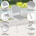 thumbnail image 4 of Yeshouse Juego de mesa y sillas plegables de 5 piezas, juego portátil con patas de metal y cojín acolchado grueso, no requiere montaje, ideal para comedor, sala de estar, oficina o camping, 4 of 8