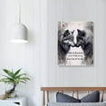 thumbnail image 3 of Nawypu Wolf Wall Art Canvas Framed - Wolf Pictures Wall Decor Canvas Prints for Walls, Wolves Decor I Choose You Love Quotes Artwork for Bedroom Ready to Hang, 3 of 4