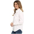 thumbnail image 2 of Roper Western Shirt Womens L/S Snap Solid White 03-050-0265-1025 WH, 2 of 3