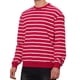 thumbnail image 4 of SUDADERA DE HOMBRE INSPIRE CHIC A RAYAS, AJUSTE REGULAR, CUELLO REDONDO, MANGAS LARGAS, SUDADERAS PULLOVER IMPRESAS, S ROJO BLANCO, 4 of 4